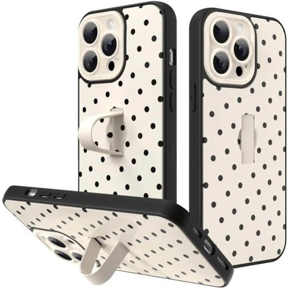 KANGHAR Compatible with iPhone 14 Pro Max Case White Dot Pattern